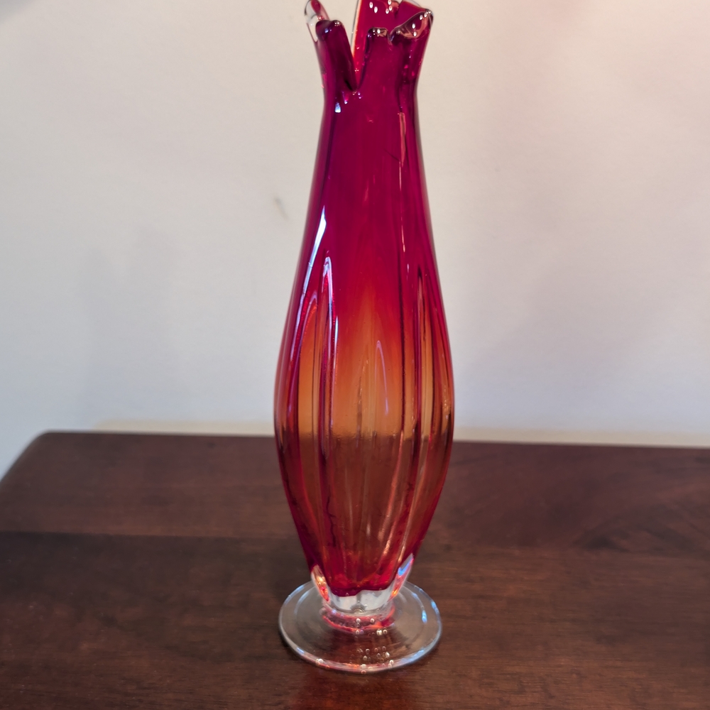 Vintage Lefton Glass Vase